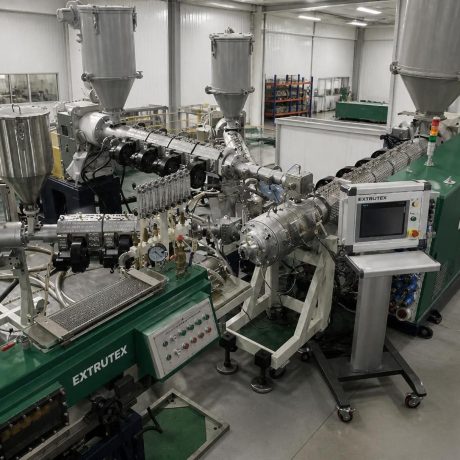 EXTRUTEX Optical Fiber Communication Microduct Bundle Pipe Extrusion Line