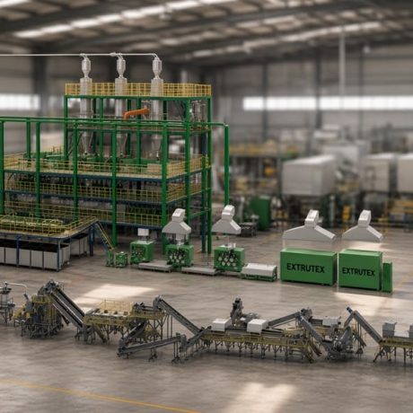 High-Purity Recycled PET to Polyester Staple Fiber Production Line