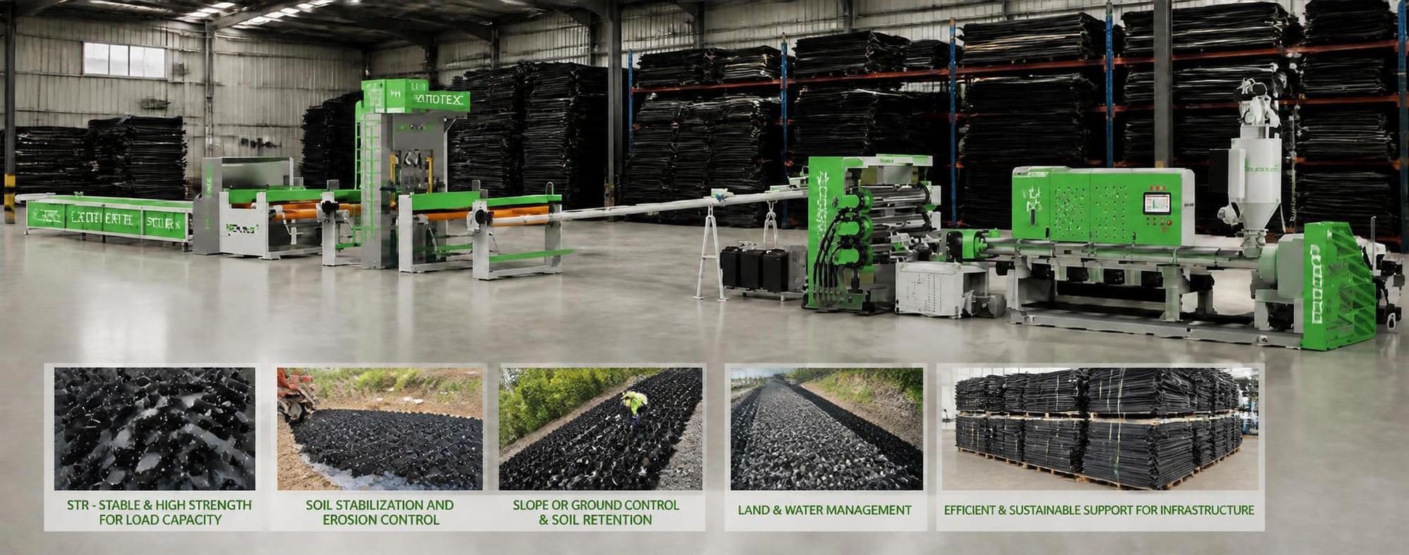 HDPE Geocell Sheet Extrusion Line