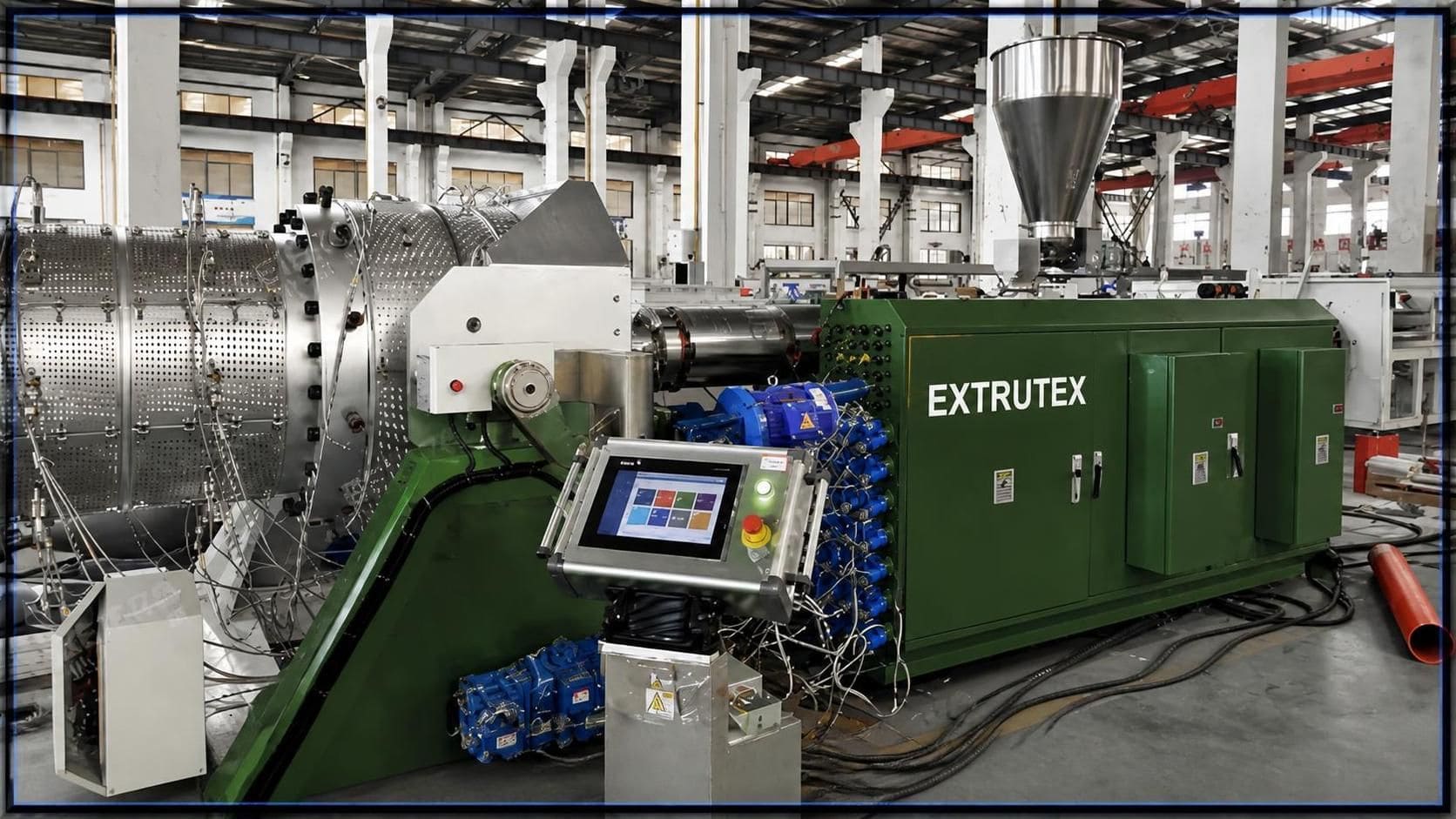 PVC pipe extrusion