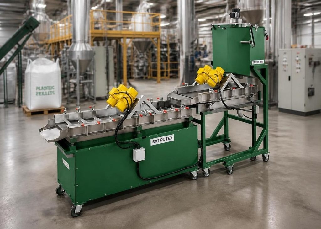Vibration Drying System for Plastic Pellets