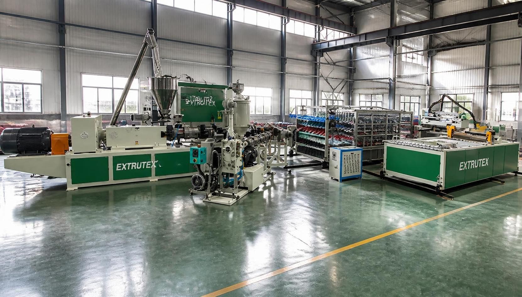 multilayer PVC/ASA/PMMA Glaze Roof Tile Production Line