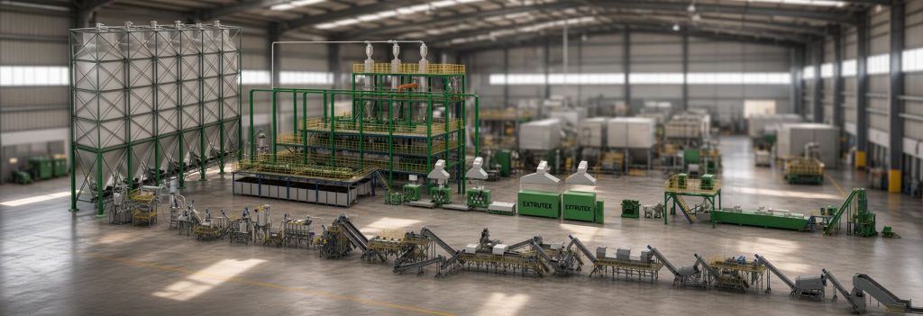 High-Purity Recycled PET to Polyester Staple Fiber Production Line